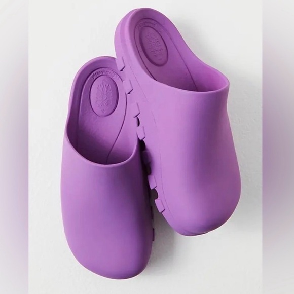 FP Movement Free People Foam Recovery Clogs Purple Slip On Mule EU 40 US 10 - Picture 2 of 8